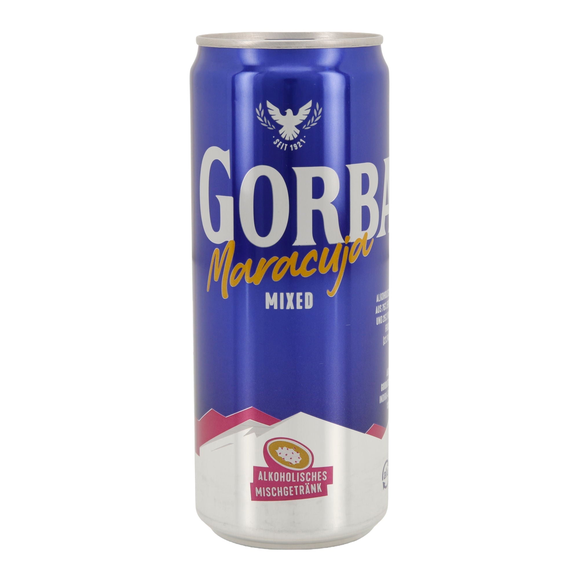 Alkoholisches Mischgetränk Gorbatschow Maracuja | Wodka-Mix | 10 % vol | 0,33 l Dose Wodka Gorbatschow